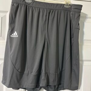 Adidas Men's Gray Performance Shorts 2XL new